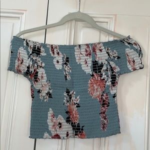 Kendall & Kylie Floral Crop Top